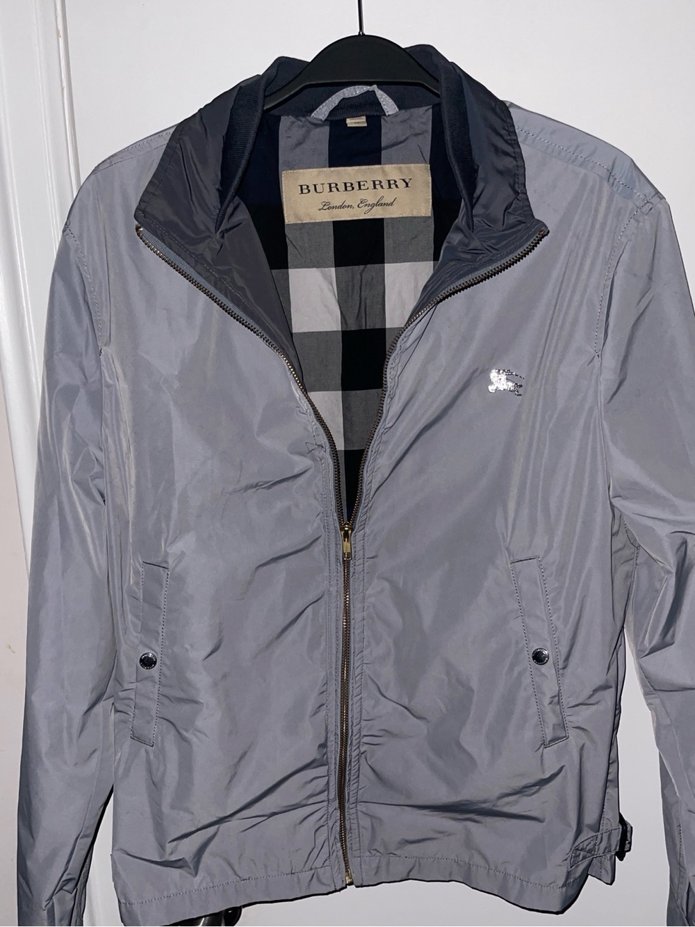 Burberry Men's Charcoal Windbreaker